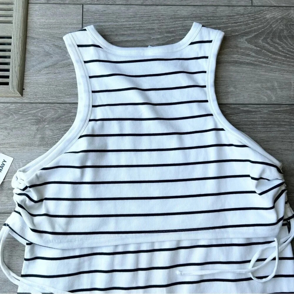 NWT Old Navy Maternity Striped Sleeveless Rib-Knit Nursing Dress - Picture 16 of 16